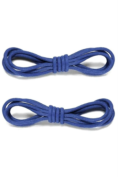 60 Cm Saks Mavi Mumlu Klasik Ayakkabı Bağcığı ürün görseli