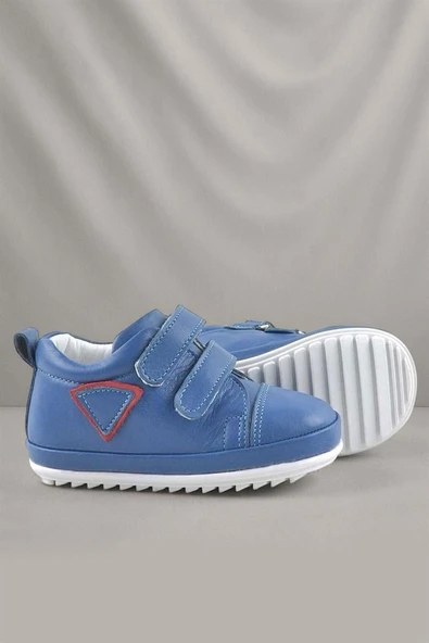 Rakerplus Scrat Hakiki Deri Mavi İlk Adım Ayakkabısı ürün görseli 1