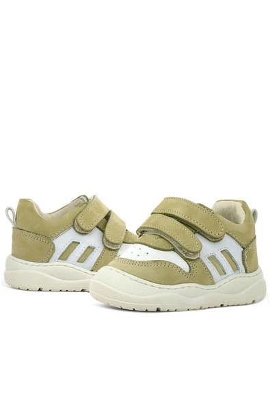 Rakerplus Schaggy Hakiki Deri Yeşil Bebek Spor Ayakkabı - Resim 6