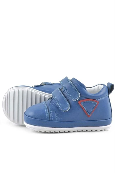 Rakerplus Scrat Hakiki Deri Mavi İlk Adım Ayakkabısı - Resim 5