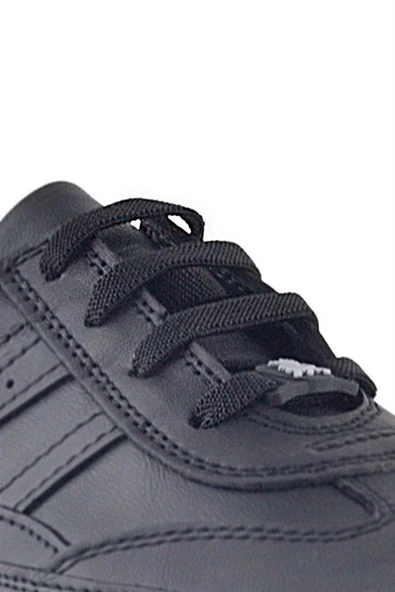 Akıllı Kilitli Ayarlanabilir Siyah 6 MM Lastik Pratik Bağcık 1 Çift - Resim 4