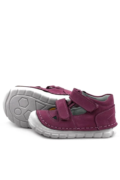 Rakerplus Ruby Hakiki Deri Mor Yazlık İlk Adım Ayakkabısı - 4