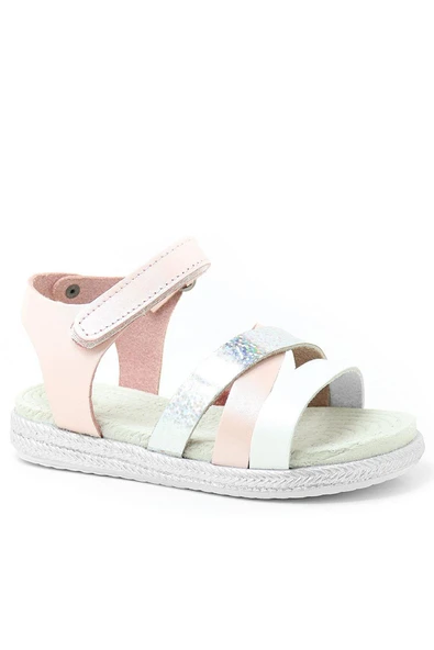 Artico Alexia Hakiki Deri Vaketa Pembe Kız Bebek Sandalet