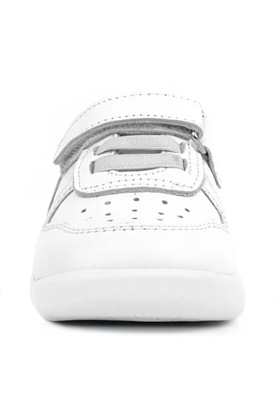 Rakerplus Hakiki Deri Beyaz Anatomik Bebek Spor Ayakkabı - Resim 10