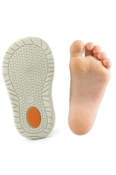 Rakerplus Schaggy Hakiki Deri Sarı Yeşil Bebek Spor Ayakkabı - 7