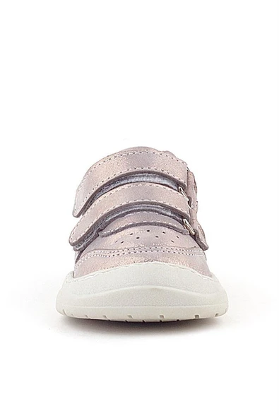Rakerplus Schaggy Hakiki Deri Parlak Pudra Mor Bebek Spor Ayakkabı - Resim 12