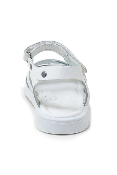 Artico Alexia Hakiki Deri Vaketa Beyaz Kız Çocuk Bebek Sandalet - 5