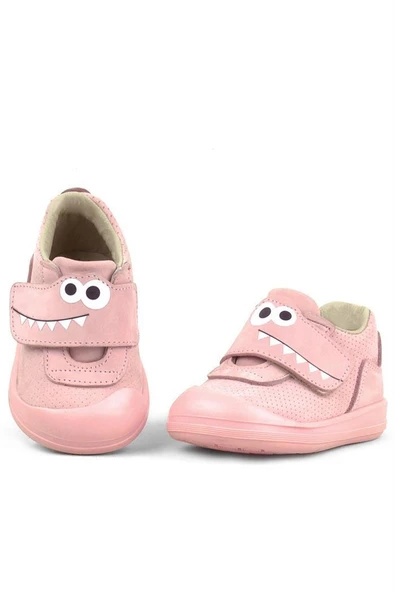 Rakerplus Dino Hakiki Deri Pudra Yüksek Bilekli Bebek Ayakkabı - 4