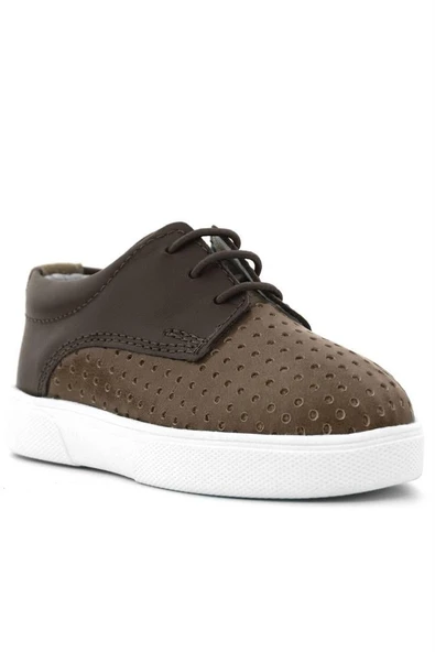 Rakerplus Hakiki Deri Kahverengi Lastikli Erkek Çocuk Günlük Ayakkabı - Resim 2