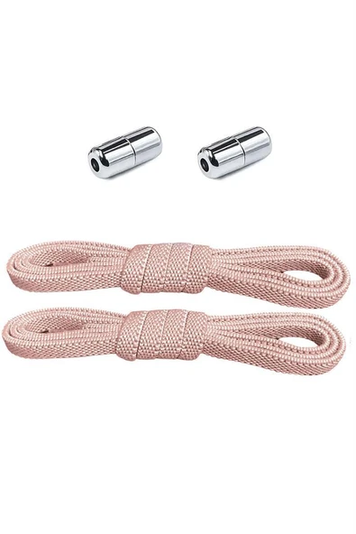 Ayarlanabilir 1 Çift Pudra Vidalı Kapsül Uçlu 6 MM Lastik Pratik Bağcık ürün görseli