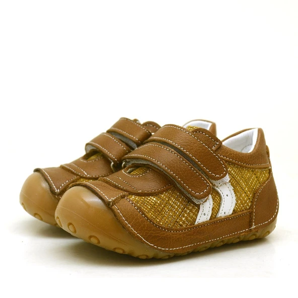 Nino Hakiki Deri 4 Mevsim Bebek İlk Adım Ayakkabı - Resim 3