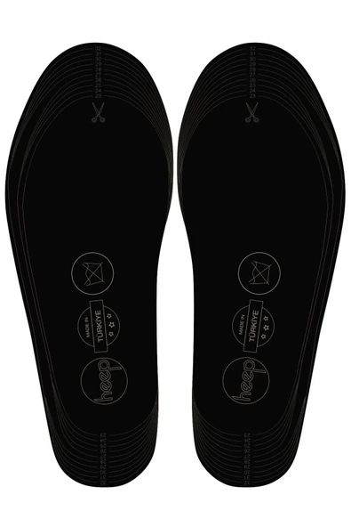 Heep Hakiki Deri Ve Anatomik Gri 23-33 Numara Çocuk Ayakkabı İç Tabanlığı - 3