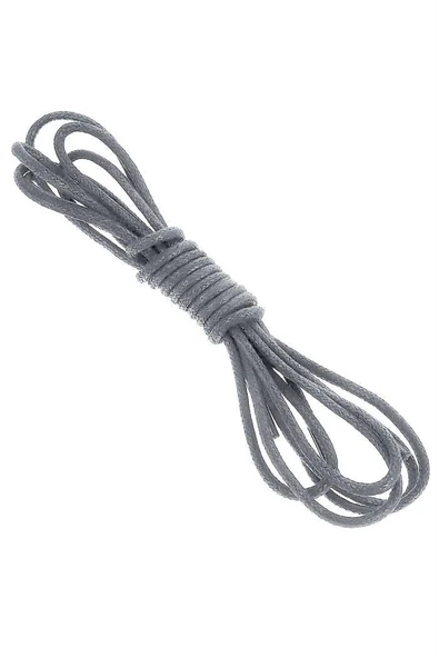 70 Cm Gri Mumlu Klasik Ayakkabı Bağcığı - Resim 4