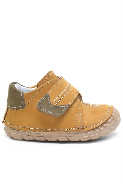 Rakerplus Popeye Hakiki Deri Taba İlk Adım Unisex Bebek Ayakkabısı - Resim 4