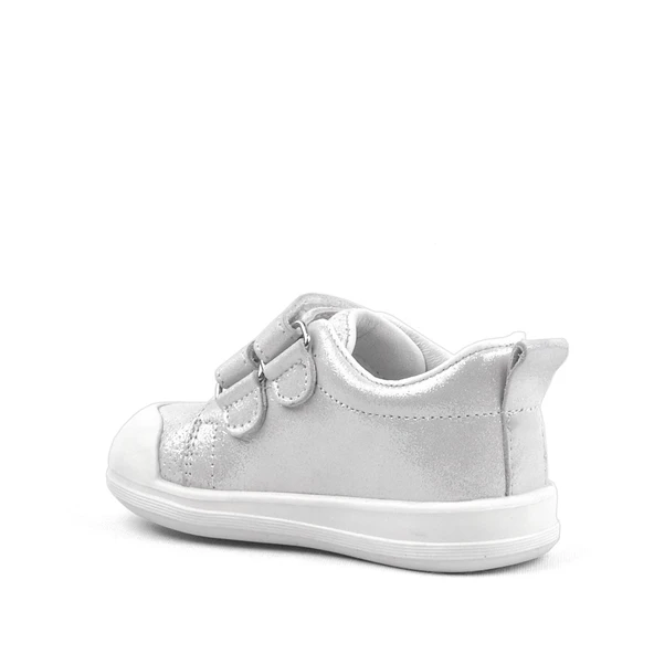 Rakerplus Sonic Hakiki Deri Beyaz Işıltılı Anatomik Bebek Spor Ayakkabı - Resim 3