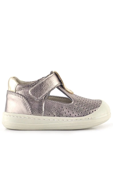 Rakerplus Shaun Hakiki Deri Altın Cırtlı Anatomik Kız Bebek Sandalet - 3