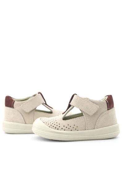 Rakerplus Shaun Hakiki Deri Lila Mor Cırtlı Anatomik Bebek Sandalet - 8