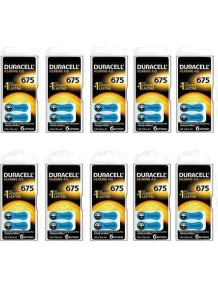 Duracell Duracel 675 Numaralı Kulaklık Pili 6X10(60 Adet)
