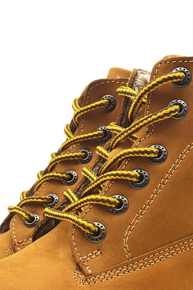 Sarı Kırçıllı Yuvarlak Bot Bağcığı - 8