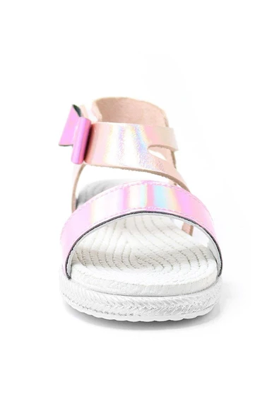 Artico Elenis Hakiki Deri Pembe Kız Bebek Sandalet - 4