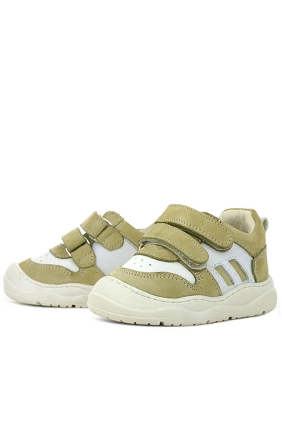 Rakerplus Schaggy Hakiki Deri Yeşil Bebek Spor Ayakkabı - Resim 11