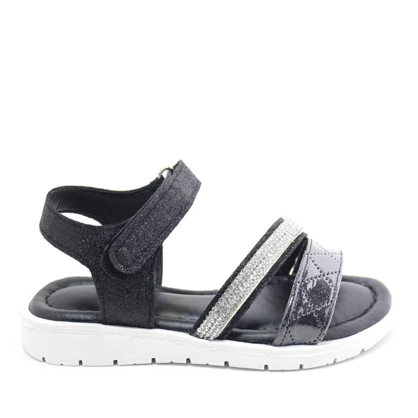 Artico Noumea Siyah Gri Kız Çocuk Sandalet - Resim 2