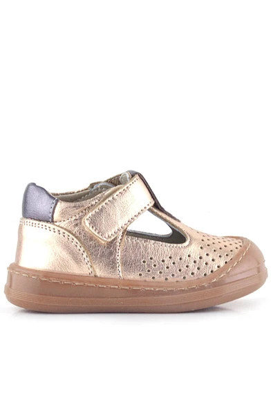 Rakerplus Shaun Hakiki Deri Bakır Cırtlı Anatomik Kız Bebek Sandalet - 2