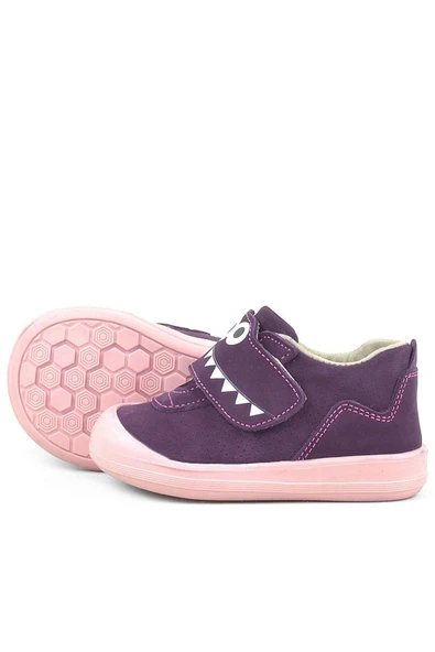 Rakerplus Dino Hakiki Deri Mor Yüksek Bilekli Bebek Ayakkabı - Resim 7