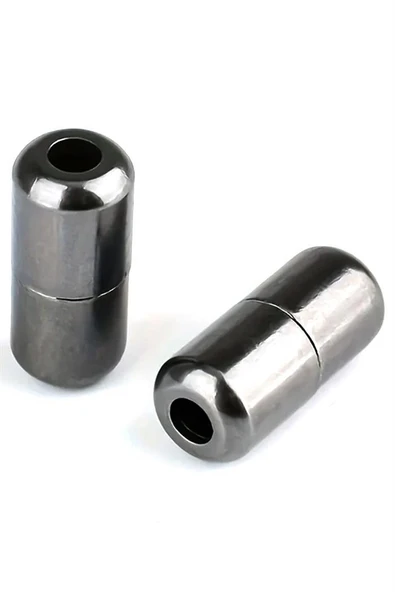 Vidalı Platin Renk 5 Çift Ayakkabı Bağcık Ucu - Resim 2