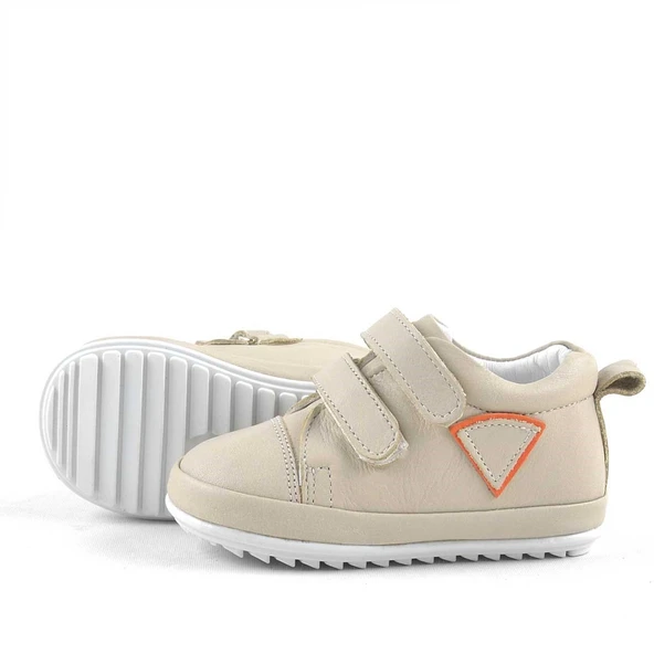 Rakerplus Scrat Hakiki Deri Krem İlk Adım Ayakkabısı - Resim 5