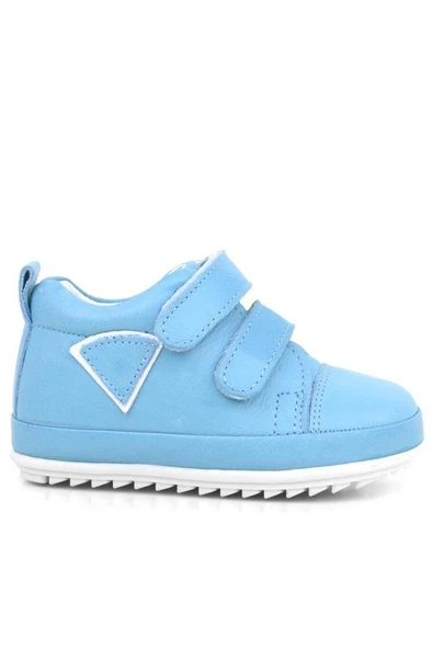 Rakerplus Scrat Hakiki Deri Mavi Beyaz İlk Adım Ayakkabı - 11