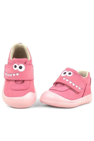 Rakerplus Dino Hakiki Deri Pembe Yüksek Bilekli Bebek Ayakkabı - Resim 12