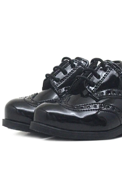 Rakerplus Titan Rugan Bağcıklı Klasik Erkek Çocuk Okul Ayakkabı - 6