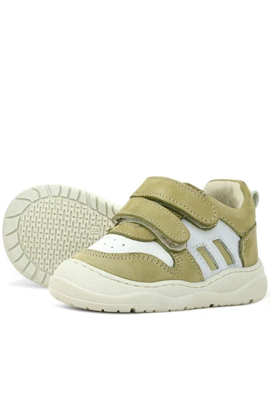 Rakerplus Schaggy Hakiki Deri Yeşil Bebek Spor Ayakkabı - Resim 12