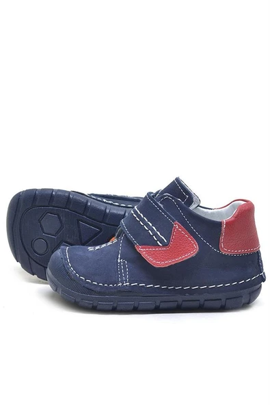 Rakerplus Popeye Hakiki Deri Lacivert İlk Adım Unisex Bebek Ayakkabısı - Resim 8