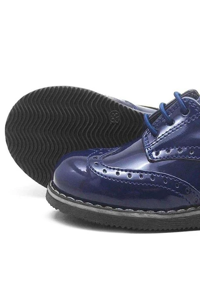 Rakerplus Hidra Lacivert Rugan Yüksek Tabanlı Erkek Bebek Ayakkabı - Resim 7