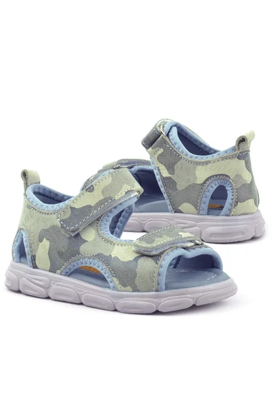 Rakerplus Wisps Hakiki Deri Bej Kamuflaj Bebek Sandalet - 7