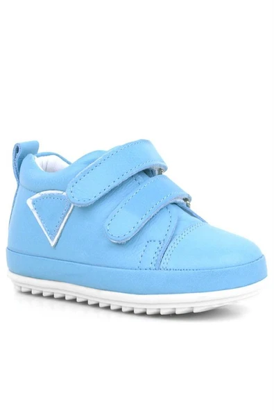 Rakerplus Scrat Hakiki Deri Mavi Beyaz İlk Adım Ayakkabı - 2