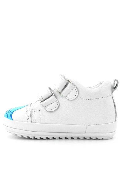 Rakerplus Tbons Özel Tasarım Scrat Hakiki Deri Beyaz İlk Adım Ayakkabısı - Resim 5