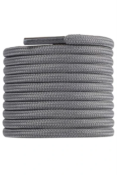 Gri 5 MM Yuvarlak Bot Bağcığı - Resim 3