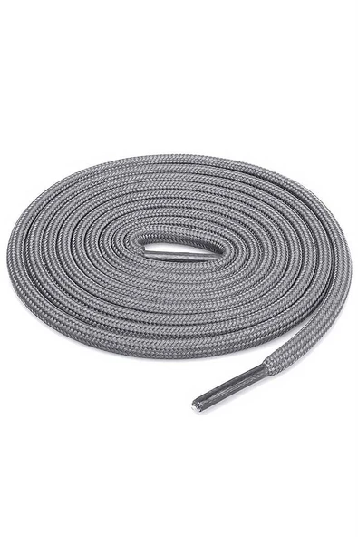 Gri 5 MM Yuvarlak Bot Bağcığı - Resim 7