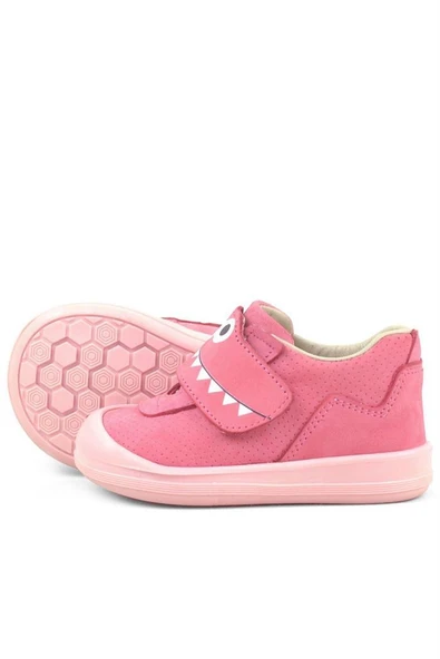 Rakerplus Dino Hakiki Deri Pembe Yüksek Bilekli Bebek Ayakkabı - Resim 8