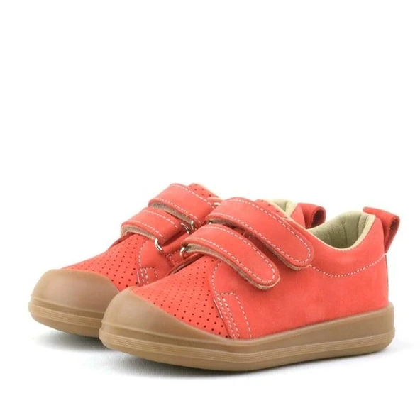 Rakerplus Sonic Hakiki Deri Turuncu Cırtlı Anatomik Bebek Spor Ayakkabı Sneaker - 4