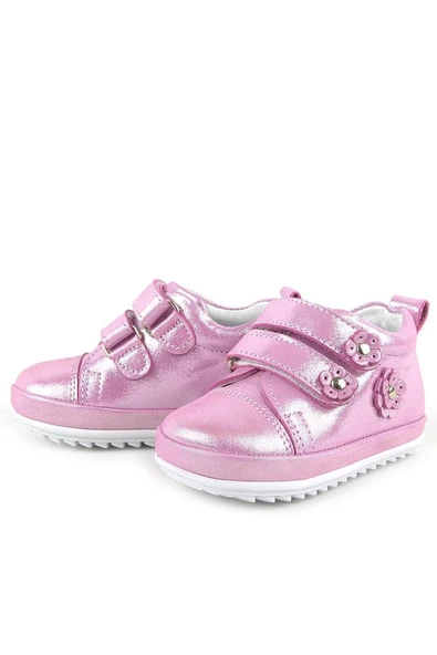 Rakerplus Limpo Hakiki Deri Pembe Anatomik Kız Bebek İlk Adım Ayakkabısı - Resim 5