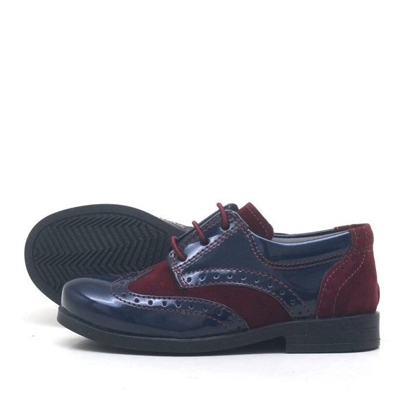 Rakerplus Titan Rugan Bağcıklı Klasik Erkek Bebek Abiye Ayakkabı - Resim 4