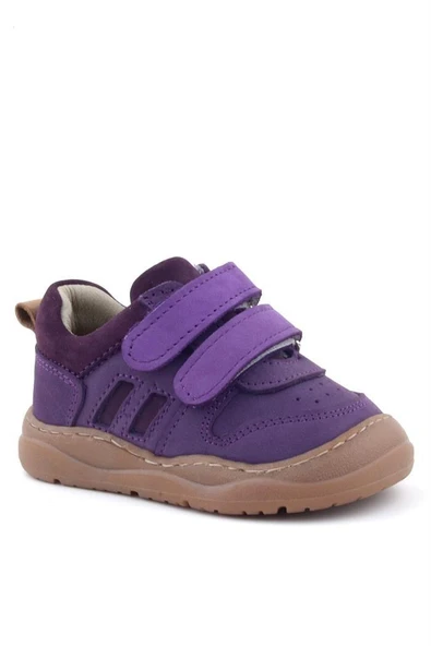 Rakerplus Schaggy Hakiki Deri Mor Kız Bebek Spor Ayakkabı - Resim 10