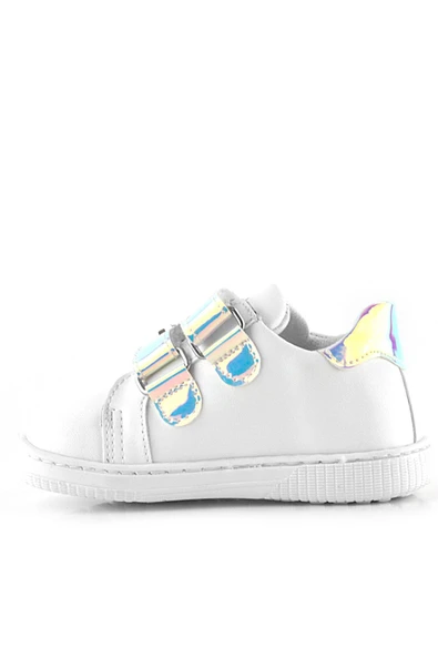 Artico Miclou Beyaz Cırtlı Yıldız Detaylı Kız Bebek Spor Ayakkabı - 4