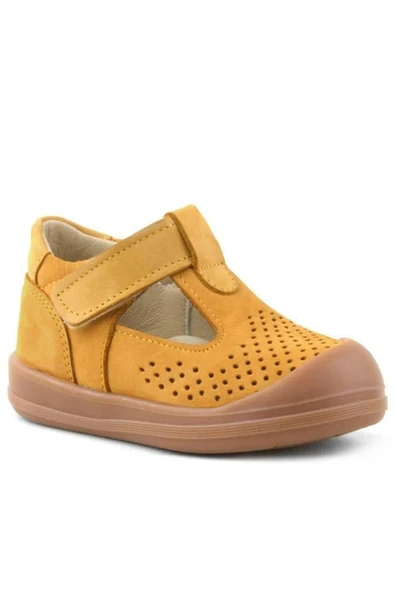 Rakerplus Shaun Hakiki Deri Taba Cırtlı Anatomik Bebek Sandalet - Resim 8