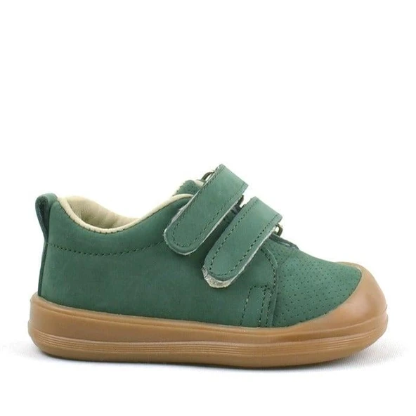 Rakerplus Sonic Hakiki Deri Yeşil Cırtlı Anatomik Bebek Spor Ayakkabı Sneaker - 9