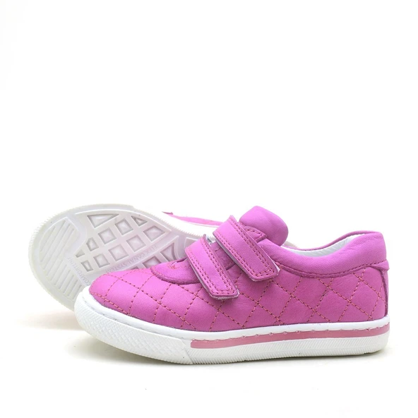 Hakiki Deri Cırtlı Kız Bebek Spor Ayakkabı - Resim 4